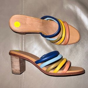 Madewell Multicolor Strappy Mules